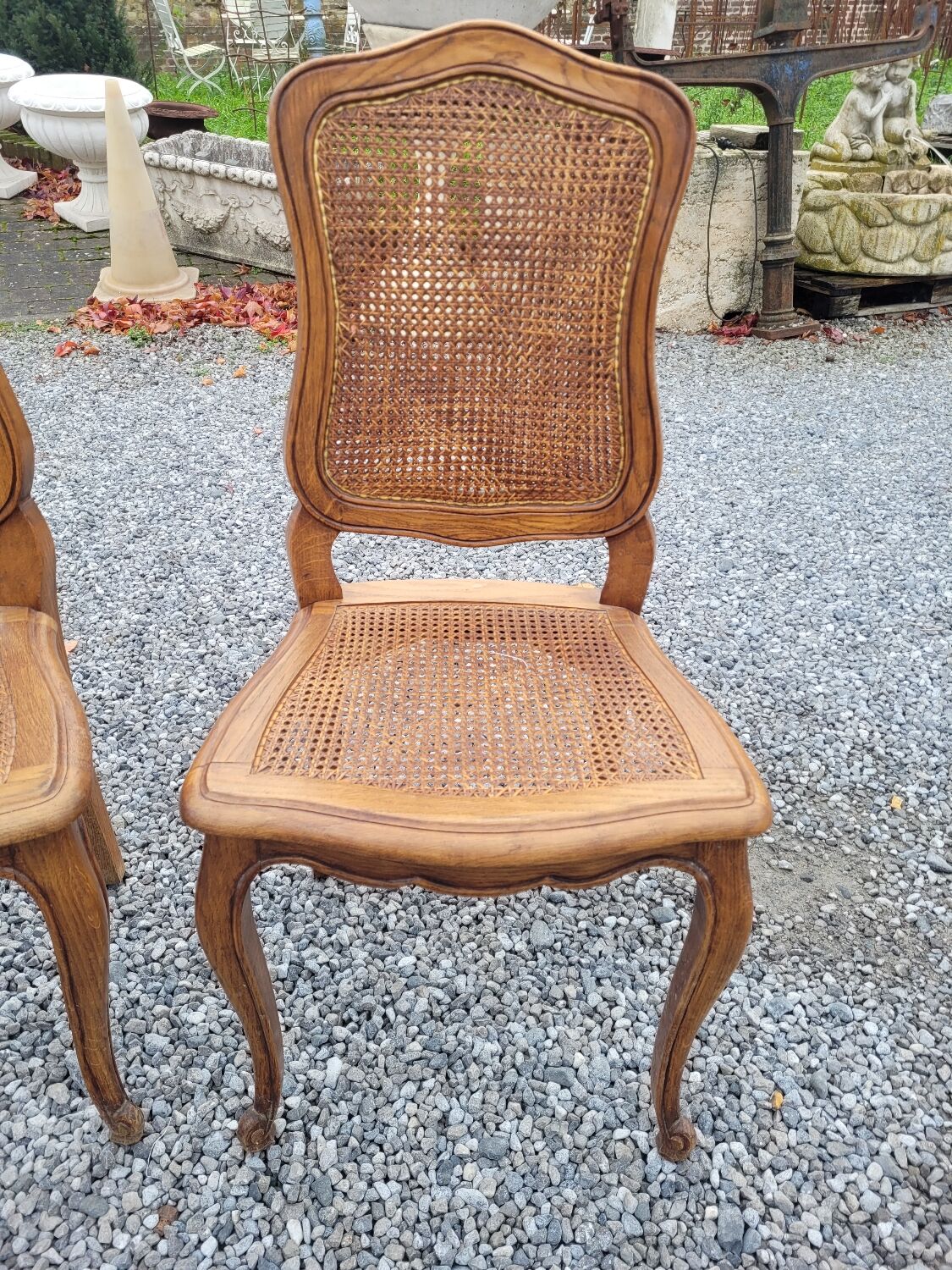 4 Louis XV style chairs cannée