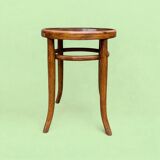 Thonet style Art Nouveau bistro stool in curved wood