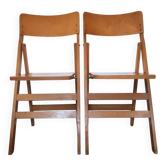 Set of 2 Baumann folding chairs