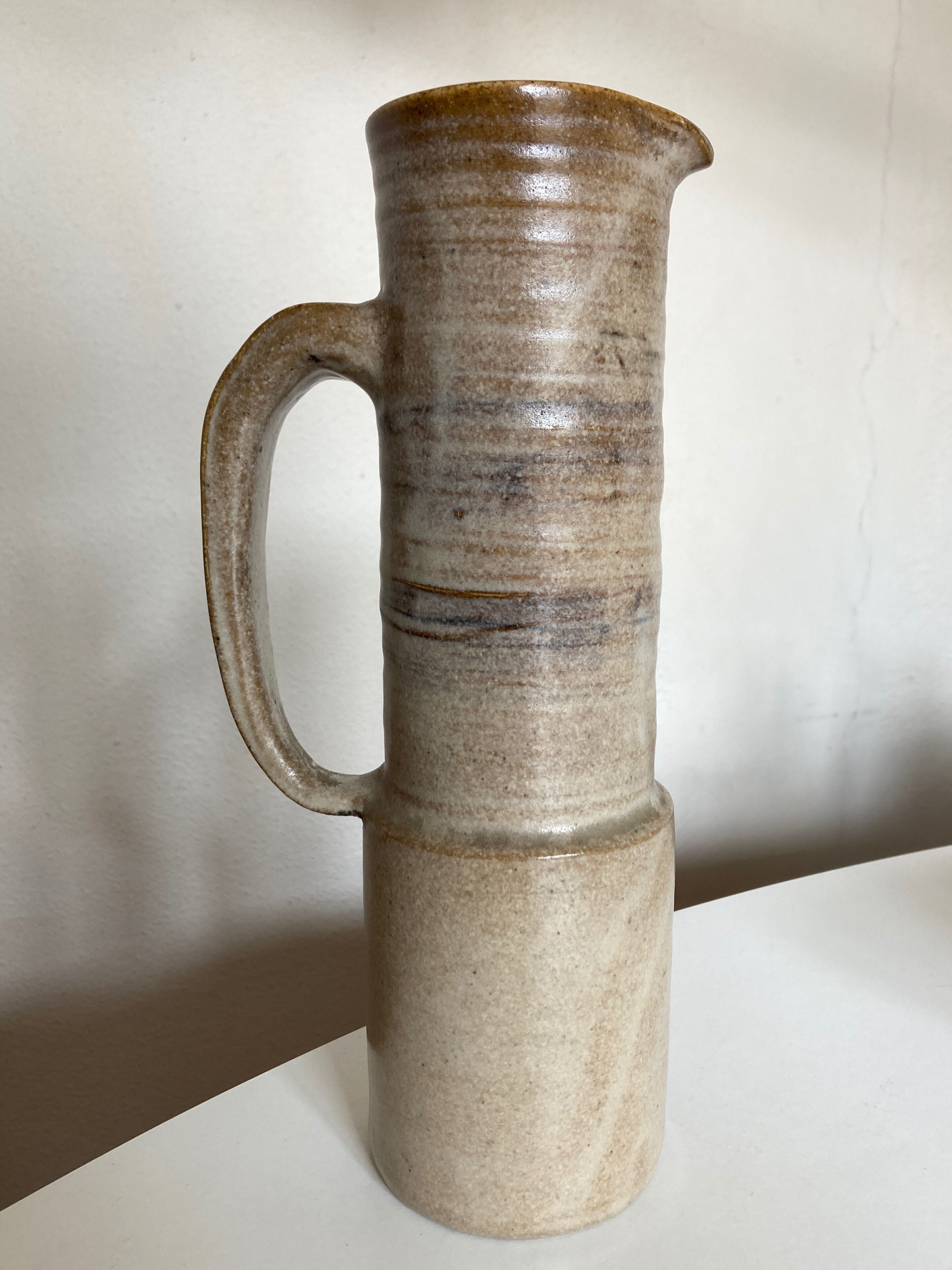 Ceramic pitcher Les Argonautes 1960 signed