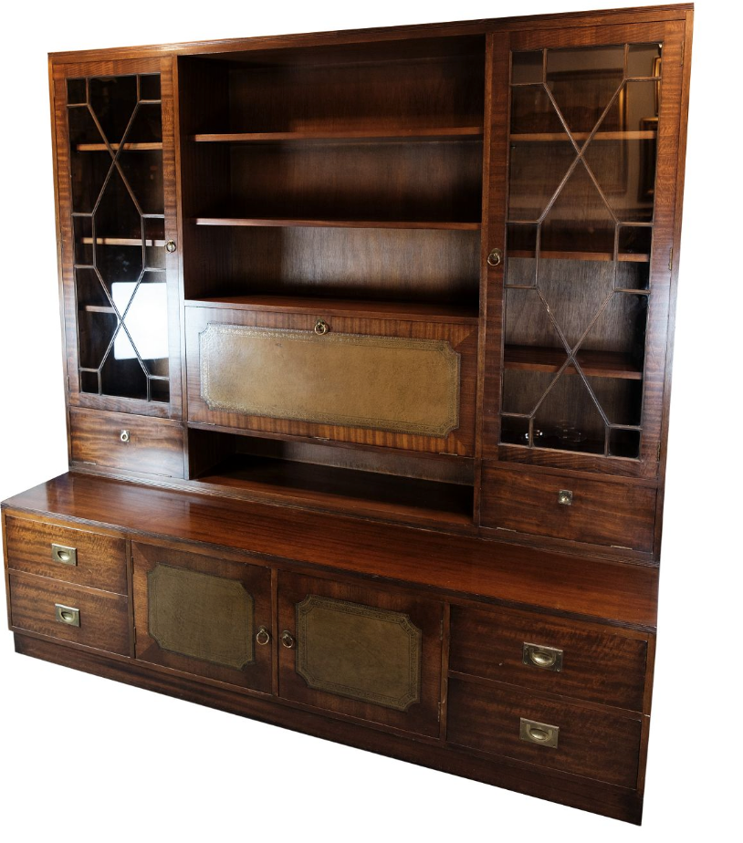 Large Antique Display Cabinet / Secretary in Mahogany from around the 1930s