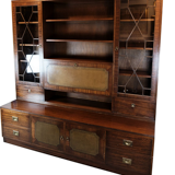 Large Antique Display Cabinet / Secretary in Mahogany from around the 1930s