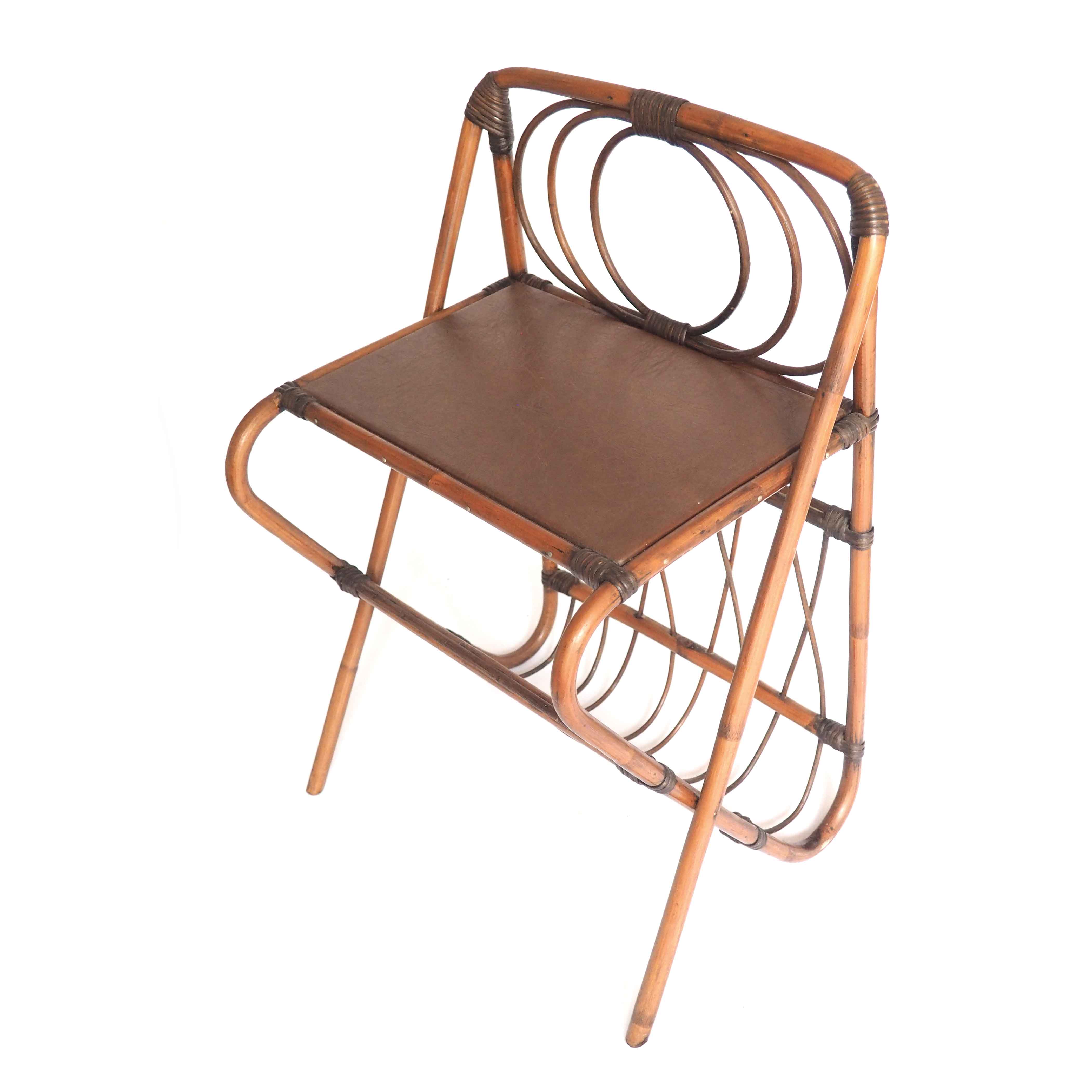 Bedside table rattan