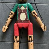 Pinocchio articulated wooden puppet, height 81 cm