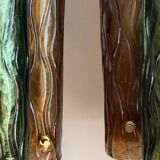 Murano and brass wall sconces