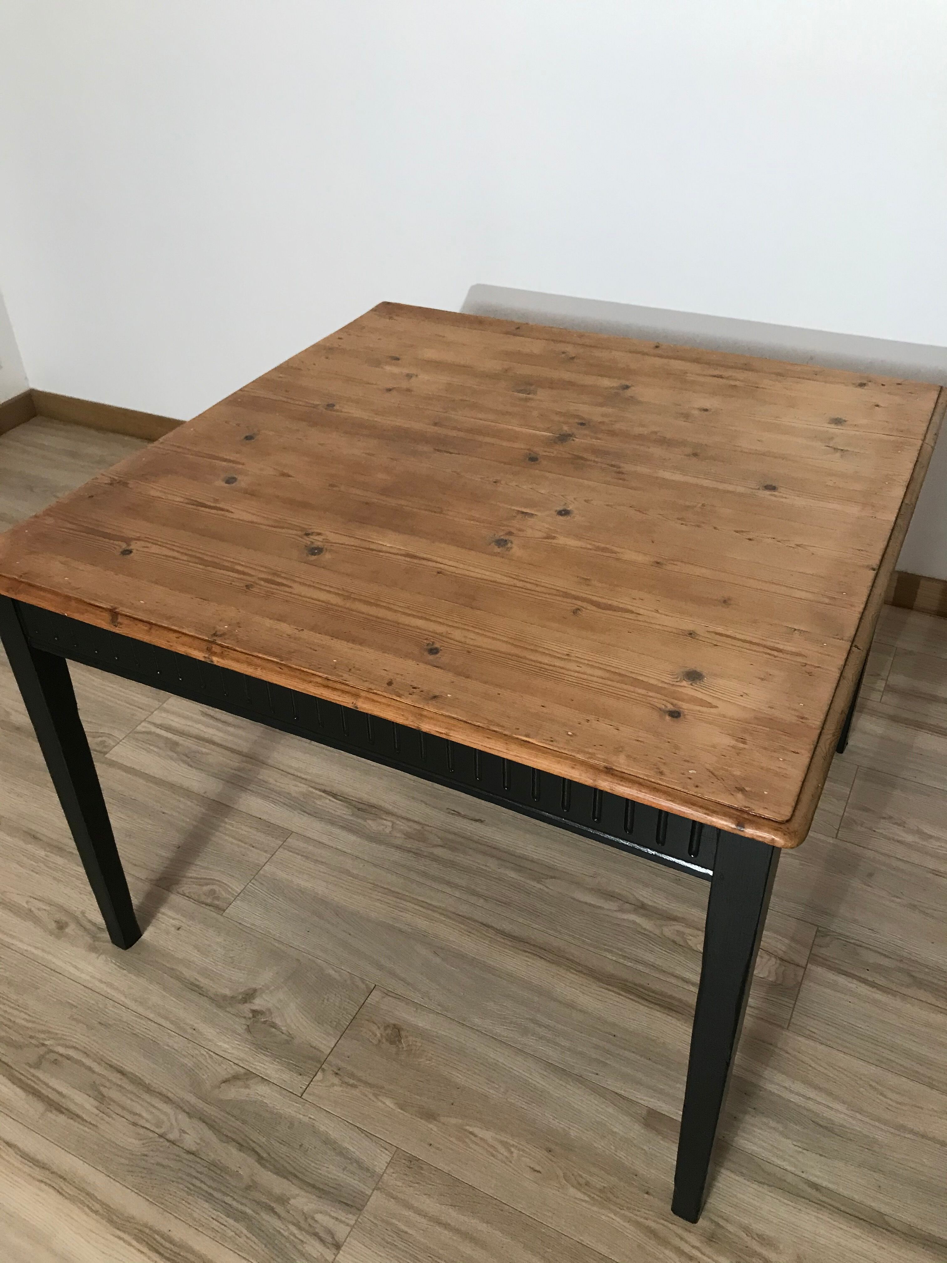 Old square table art deco style
