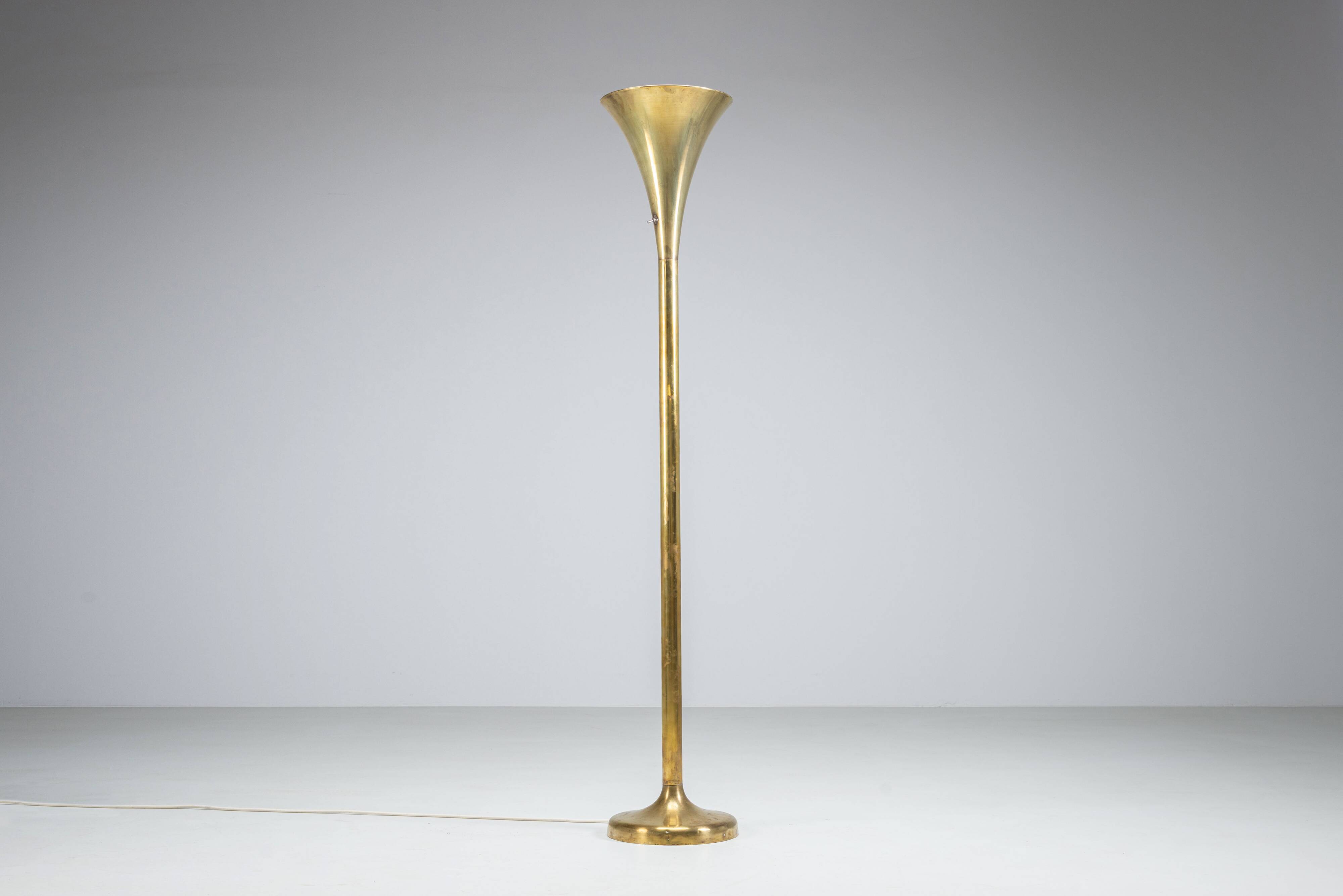 Brass ''Luminator'' floor lamp by Marcello Piacentini