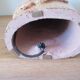 Large vintage glazed terracotta lamp base