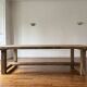 Kingstone farmhouse table in solid oak - 350 cm long