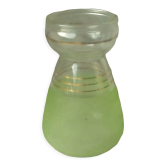 Hyacinth vase in granite glass year 50 vintage