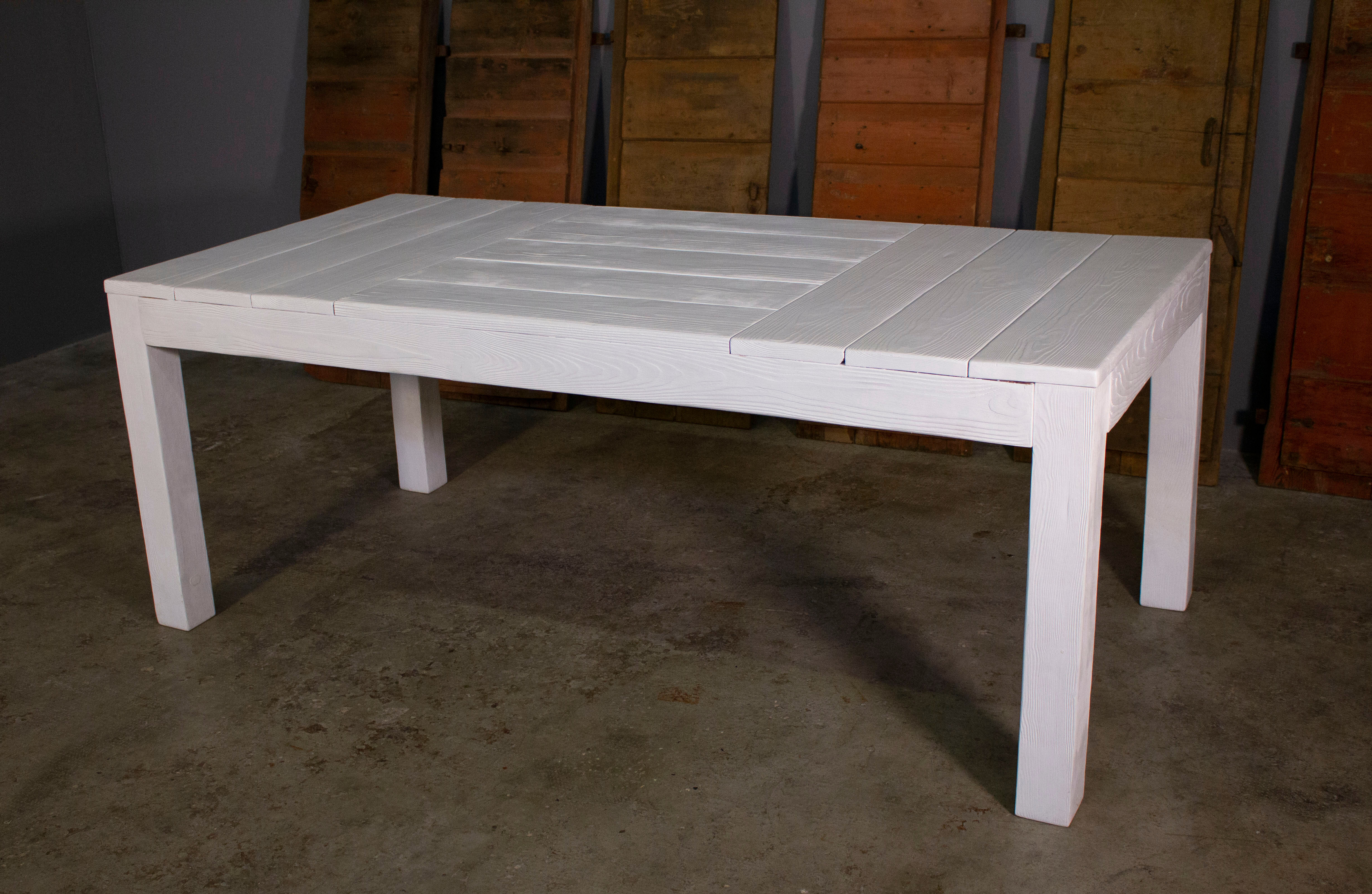 White fir table manufactured by Maxvintage sas