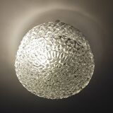Moulded glass ceiling light from the 60s/70s.