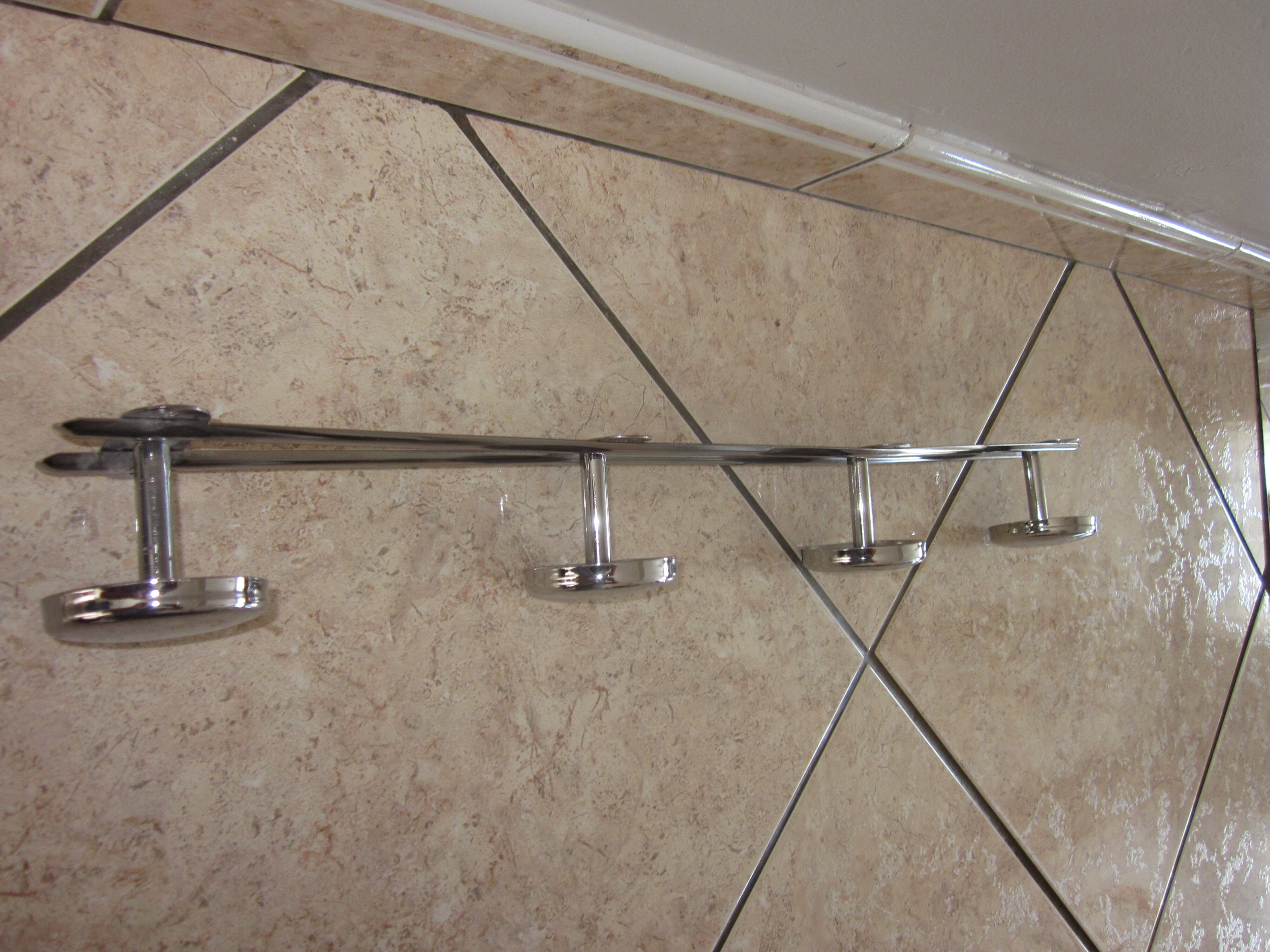 Old chrome coat rack