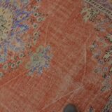 Orange Anatolian Vintage Turkish Rug sku 734