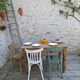 Small antique farmhouse table in solid pine.