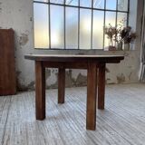 1950s round pine table with extensions