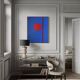 That blue 100x80cm canvas signed.