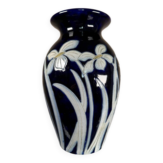 Vase Art Nouveau grès Betschdorf, Schmitter