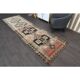 1970s Turkish Oushak Handmade Wool Cotton Orange Runner Rug 117x391