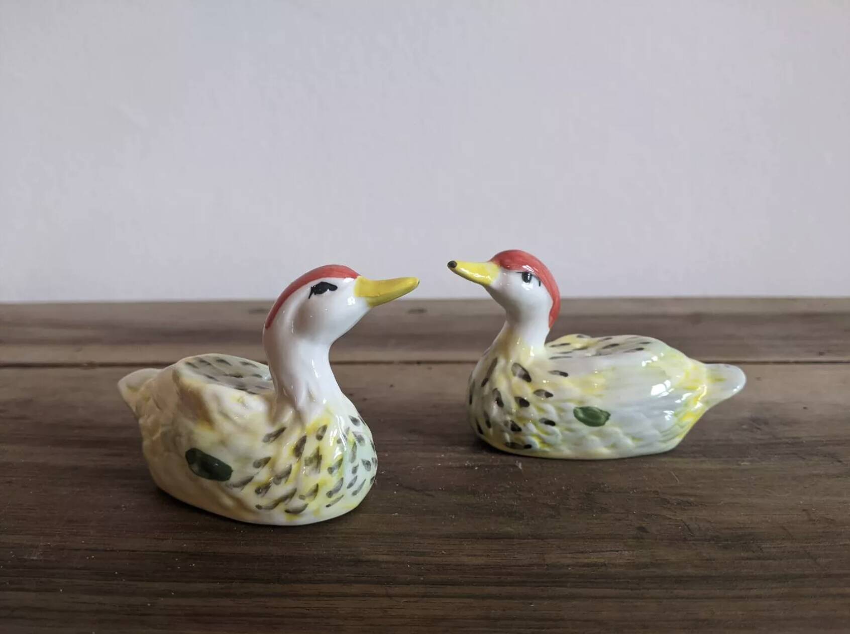 Duck salt and pepper shakers