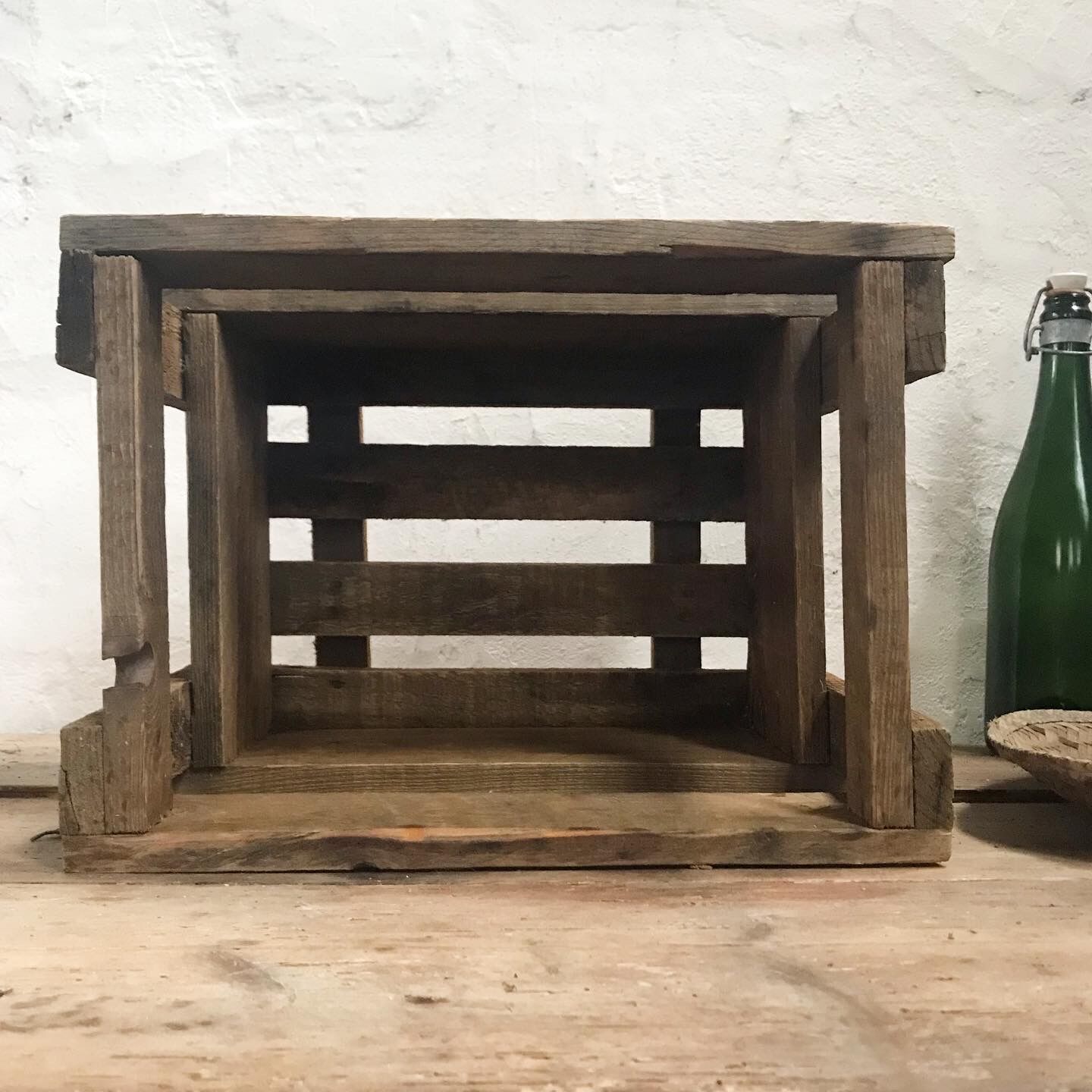 Antique bottle rack