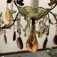 Bronze multicolored Crystal chandelier 1950’s