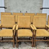 9 armchairs in the Louis XIII style