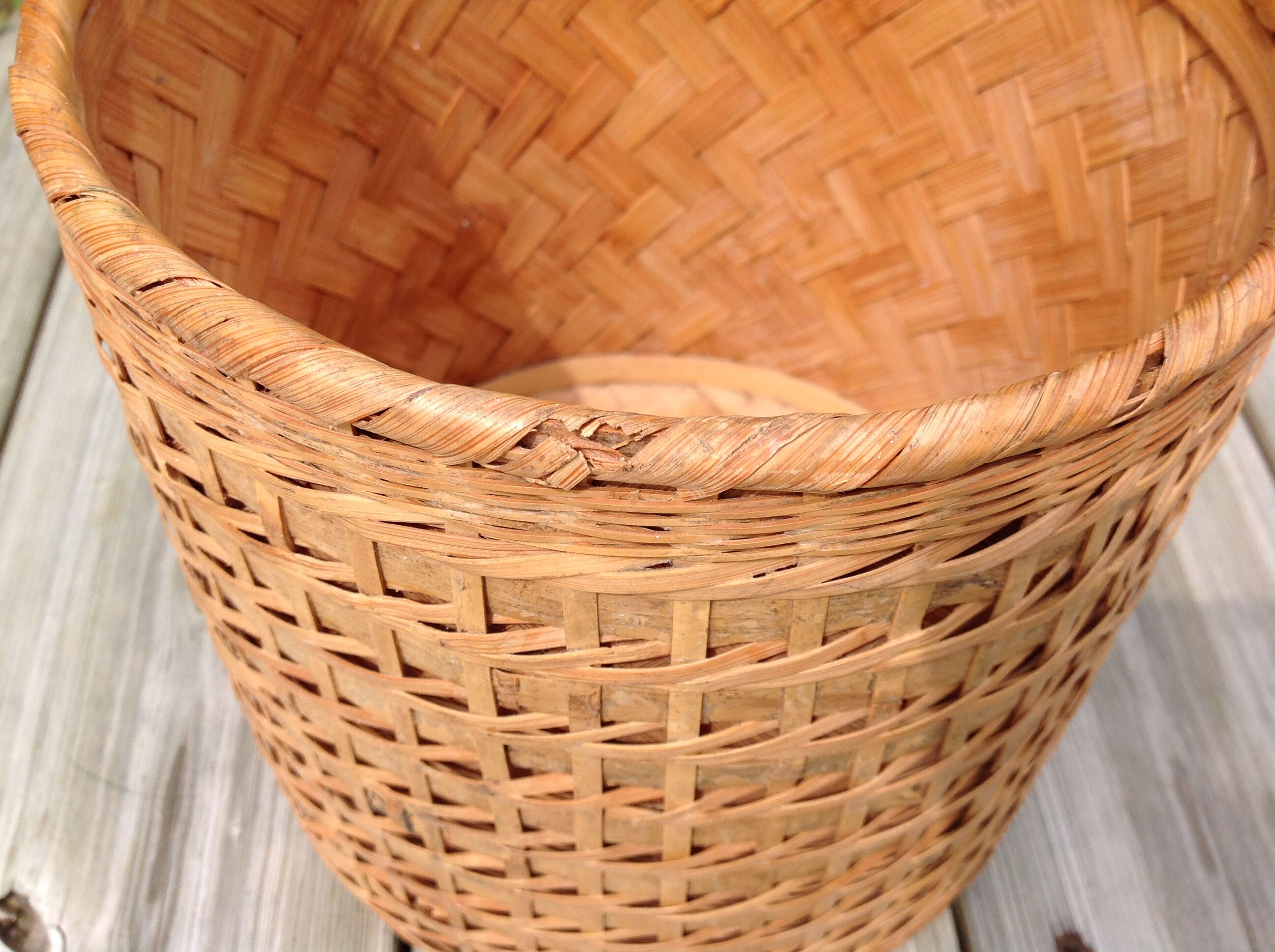 Wicker basket or pot cover