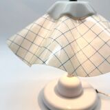 Pair of table lamps with pleated shades – 1980s