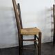 Séries de 8 chaises paillées