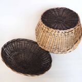 Extra large rattan potato basket