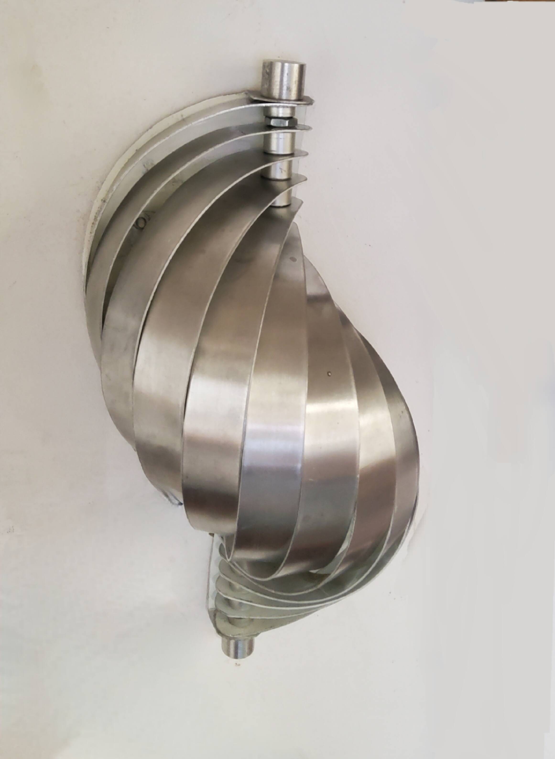 Pair of spiral wall lights 1970