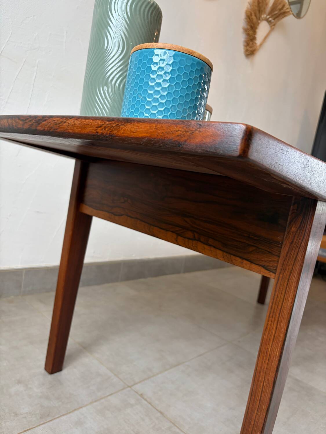 Vintage Scandinavian coffee table in rosewood.