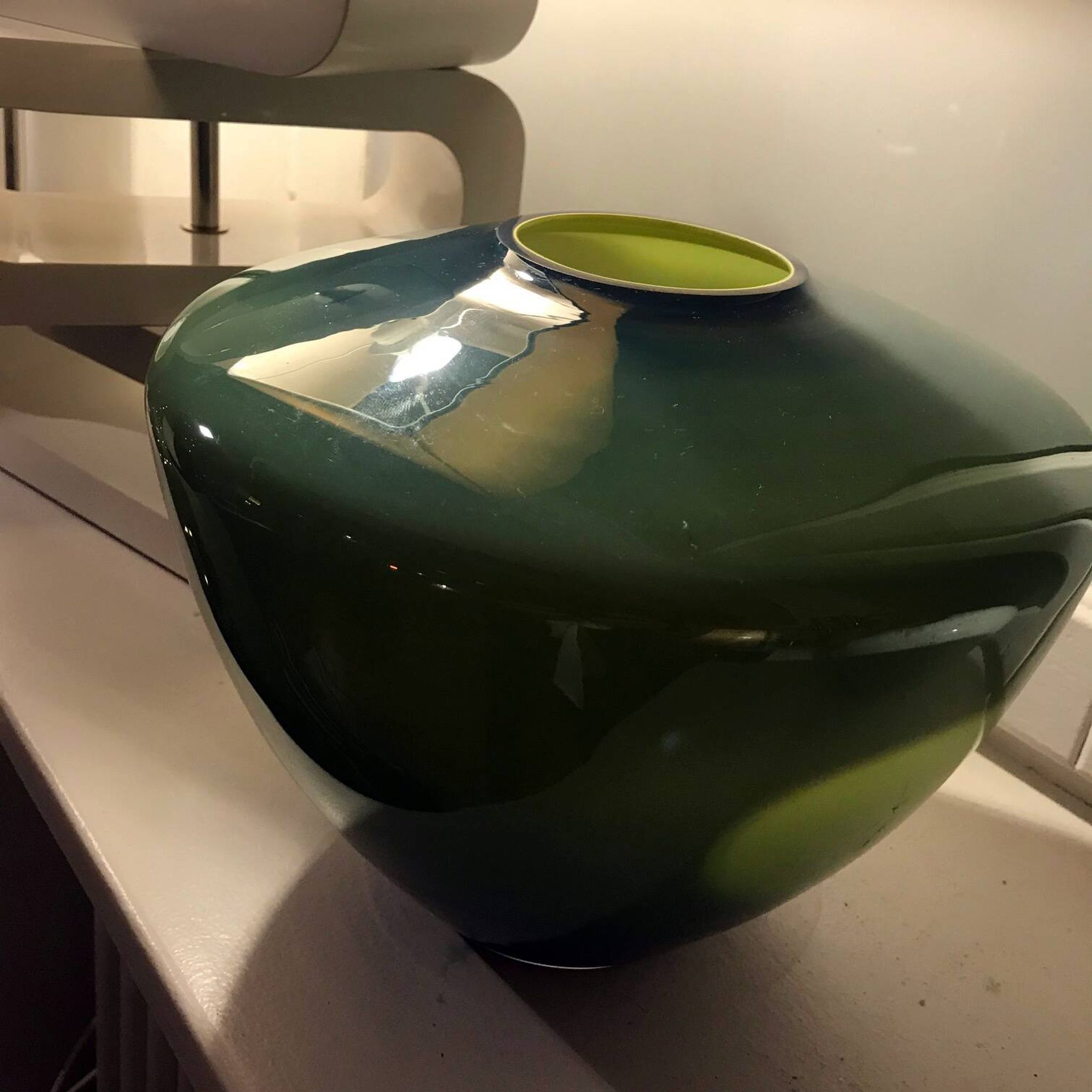 Large Vintage Vase • Incamiciato • Glass • Murano • 1960