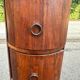 Column furniture with 5 drawers, cylindrical, made of solid wood, round chest of drawers.