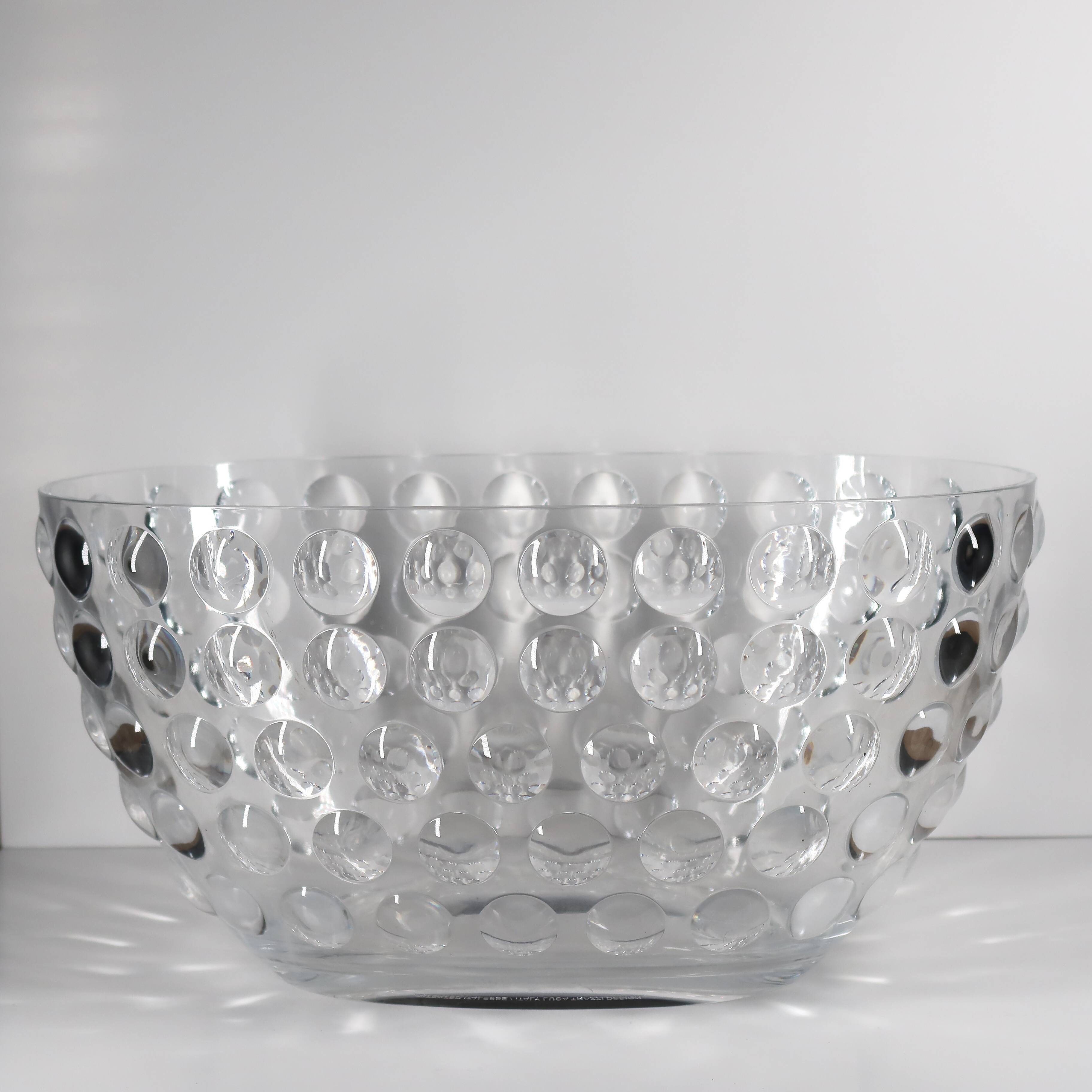Large champagne bucket, Italian design by Luca Trazzi, made of composite plastic