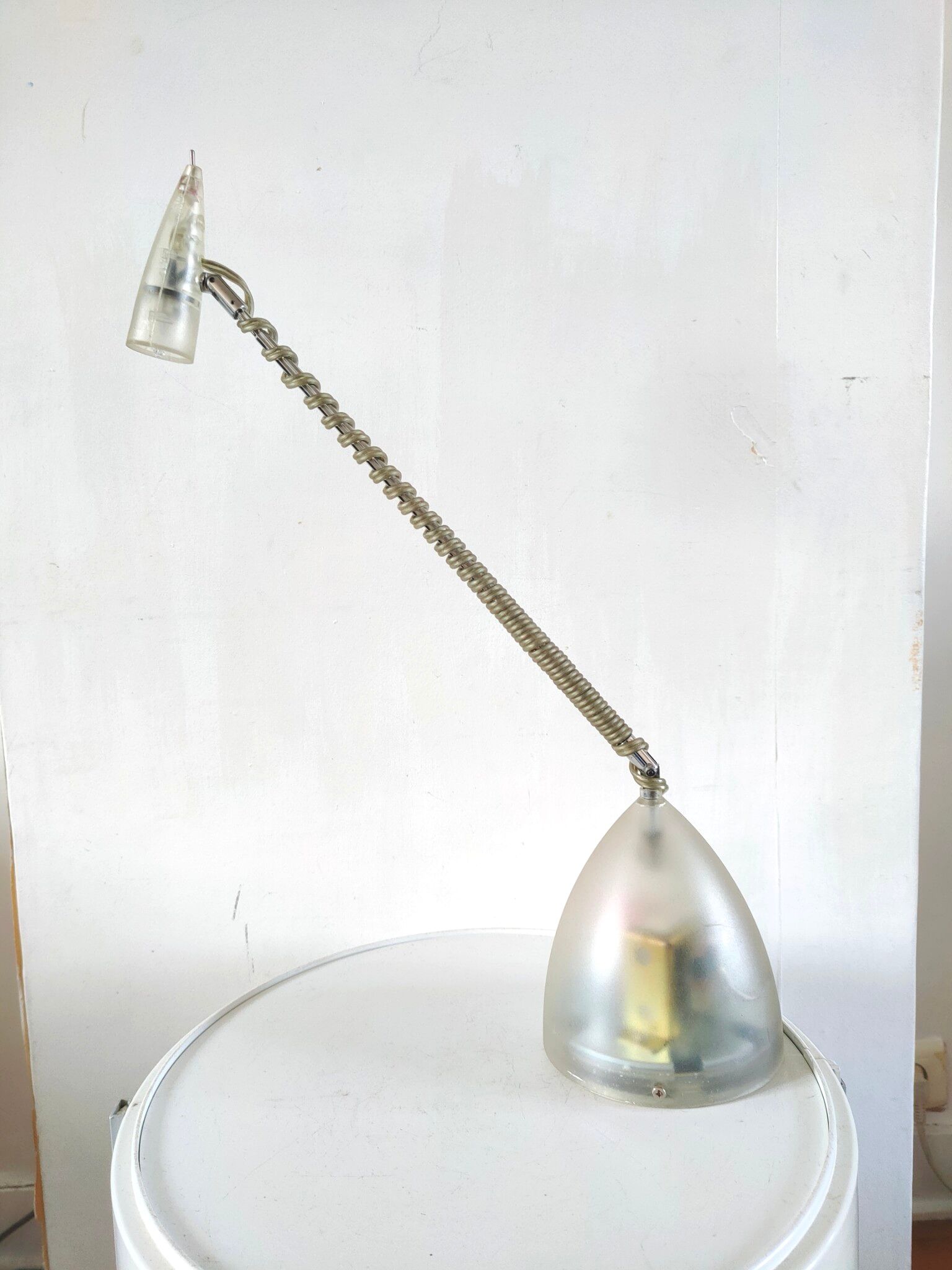 Transparent telescopic lamp design 80s-90s