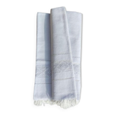 Linge de coton neuf avec un tissage main au charme de l'ancien