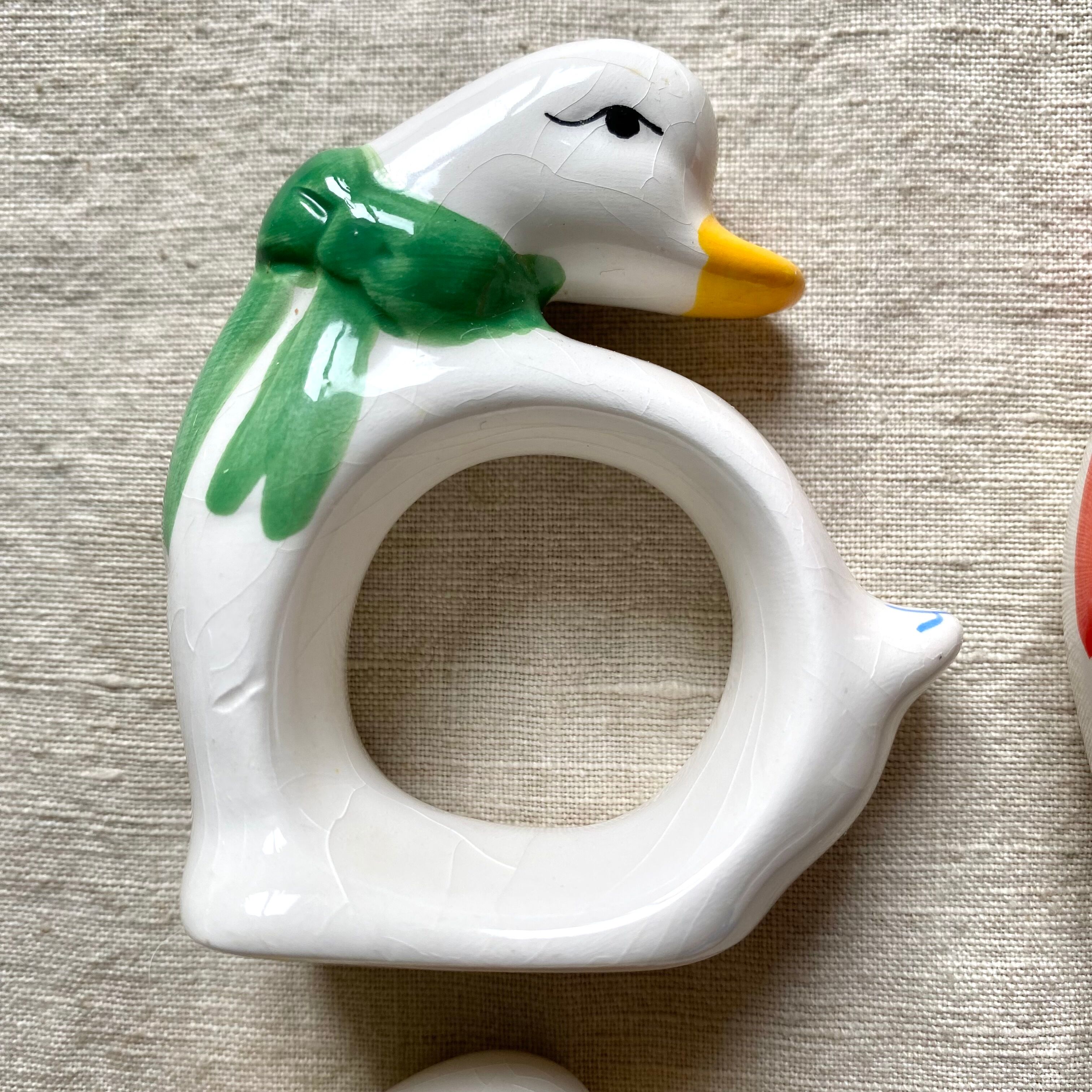 Goose napkin rings 80s