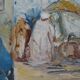 Orientalist Painting Signed 68 x 54 cm North Africa Maghreb