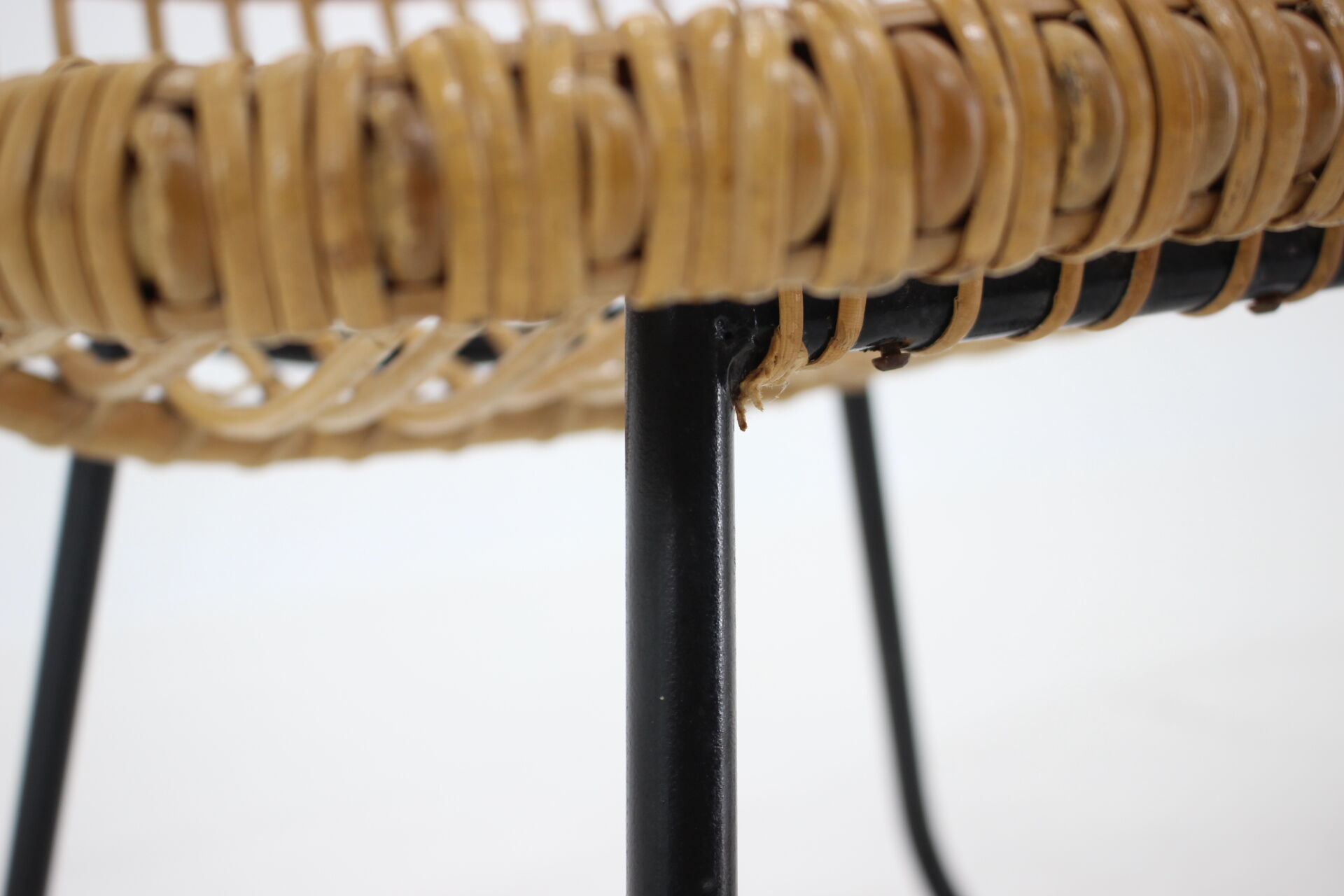 1960s Pair of Alan Fuchs Rattan Lounge Chairs by ULUV, Czechoslovakia