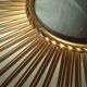 Chaty Vallauris sun mirror in gilded metal of 71 cm signed 50's / 60's
