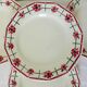 4 vintage flat plates Céranord St amand model Monique 2103152
