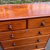 Victorian English commode in solid wood