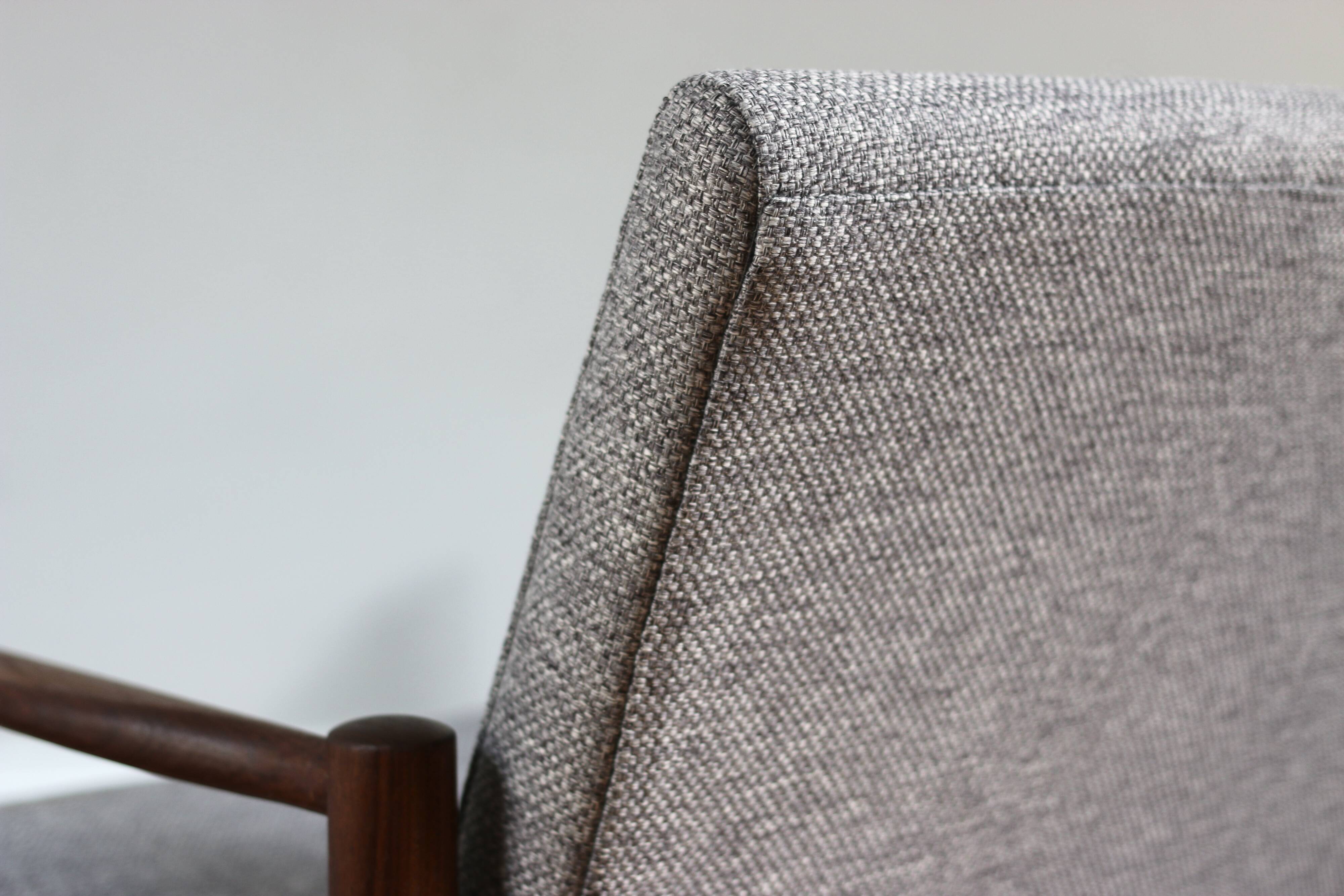 Pair of vintage Scandinavian teak armchairs from the 1960s