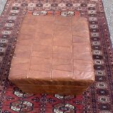 Leather pouf chest 80s