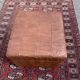 Leather pouf chest 80s