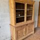Glass-fronted dresser in pitch pine - Late 19th century