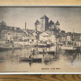 Paire de reproductions photographiques anciennes - Annecy