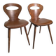 Paire de chaises bistrot "Fourmi" Baumann – Vintage 1960